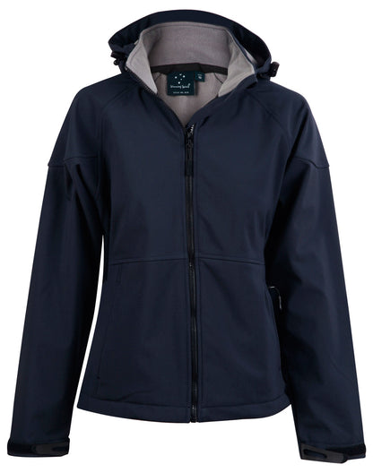 [JK34] Ladies' Softshell Full Zip Hoodie
