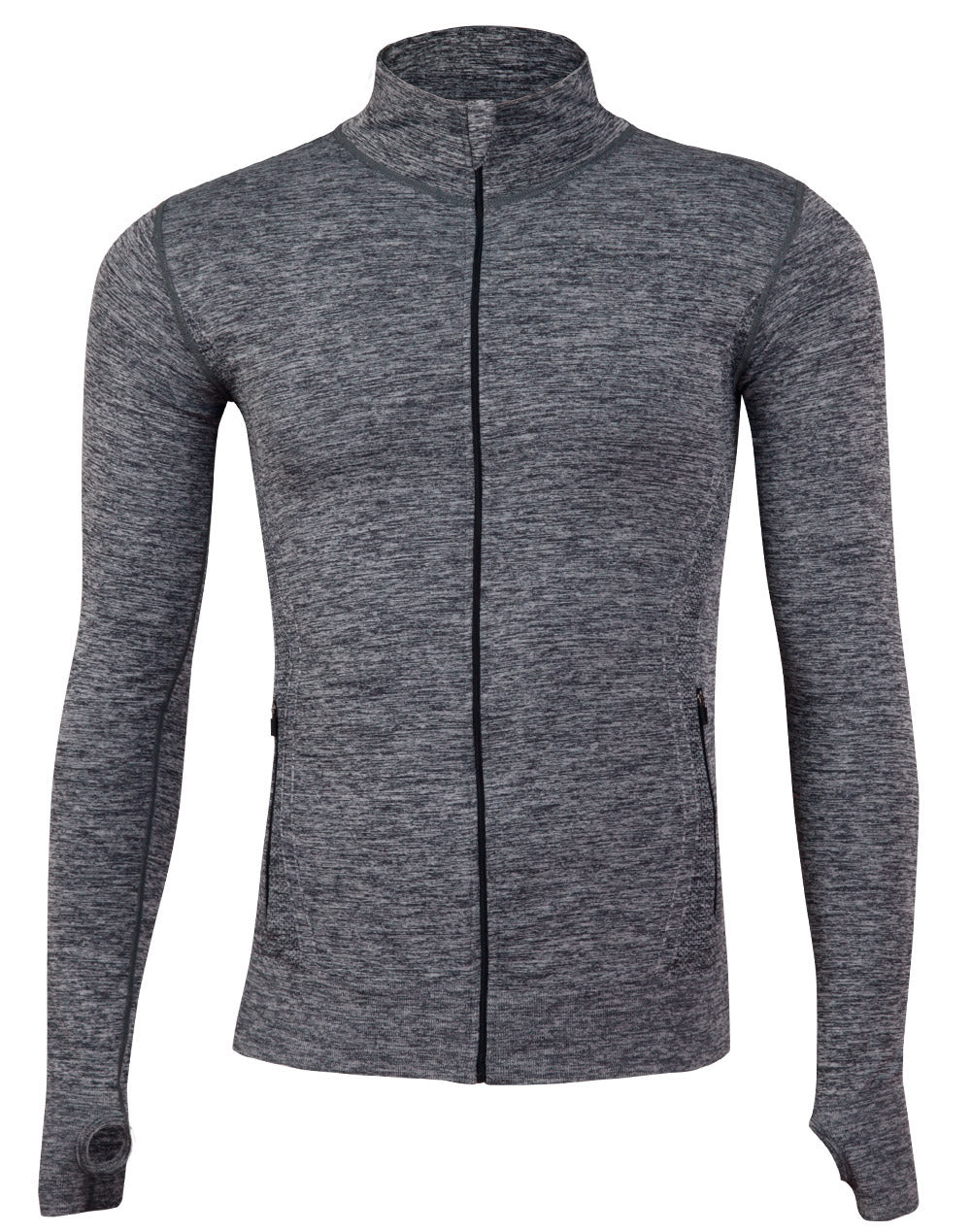 [JK39] Unisex Seamless Heather Jacket