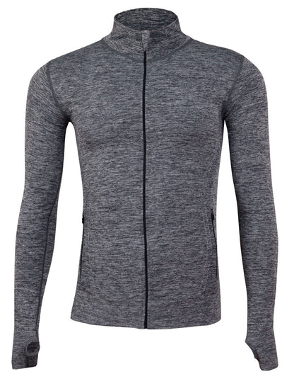 [JK39] Unisex Seamless Heather Jacket