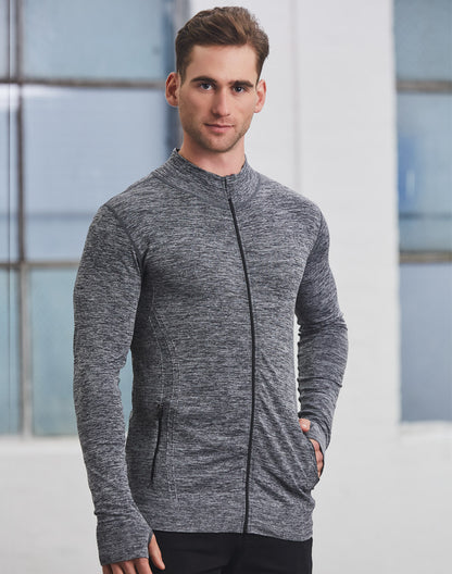 [JK39] Unisex Seamless Heather Jacket