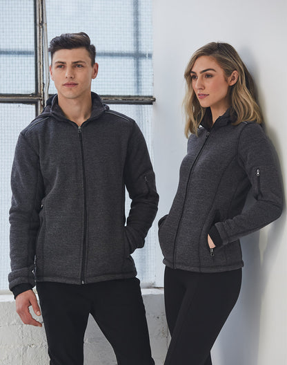 [JK41] Men's Heather Bonded Fleece Jacket