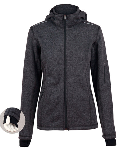 [JK42] Ladies' Heather Bonded Fleece Jacket