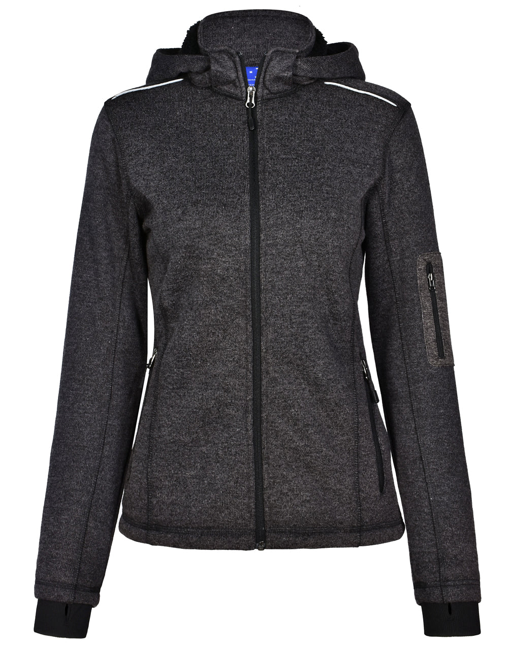 [JK42] Ladies' Heather Bonded Fleece Jacket
