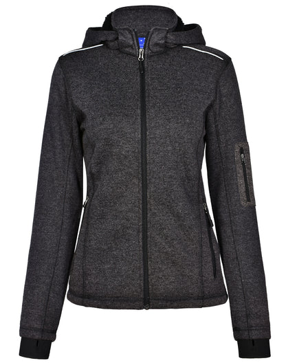[JK42] Ladies' Heather Bonded Fleece Jacket