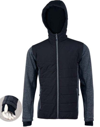 [JK43] Men's Heather Sleeve/Quilted Body Jacket