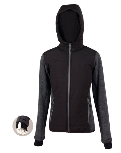 [JK44] Ladies' Heather Sleeve/Quilted Body Jacket