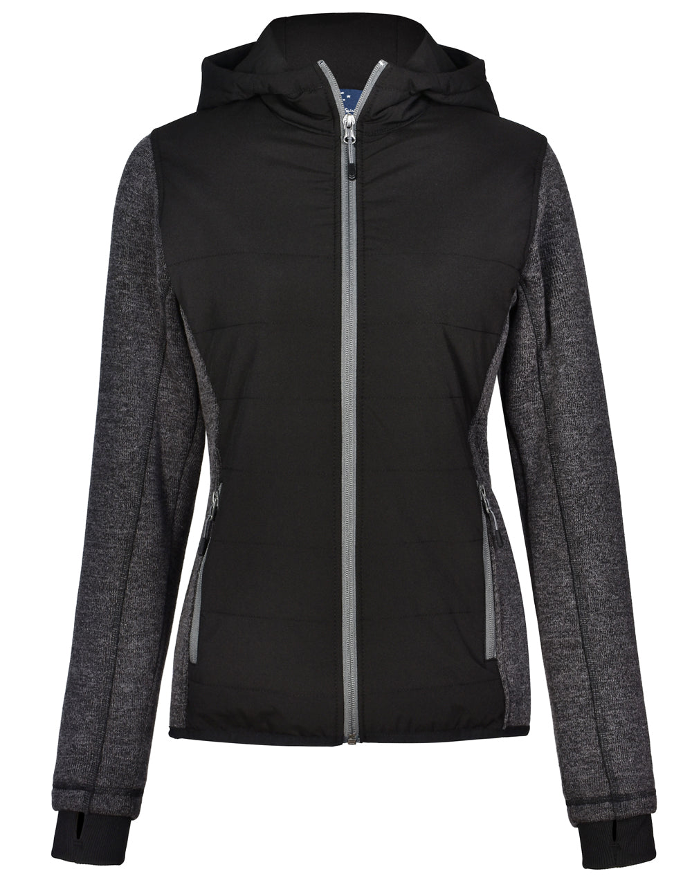 [JK44] Ladies' Heather Sleeve/Quilted Body Jacket