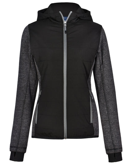 [JK44] Ladies' Heather Sleeve/Quilted Body Jacket