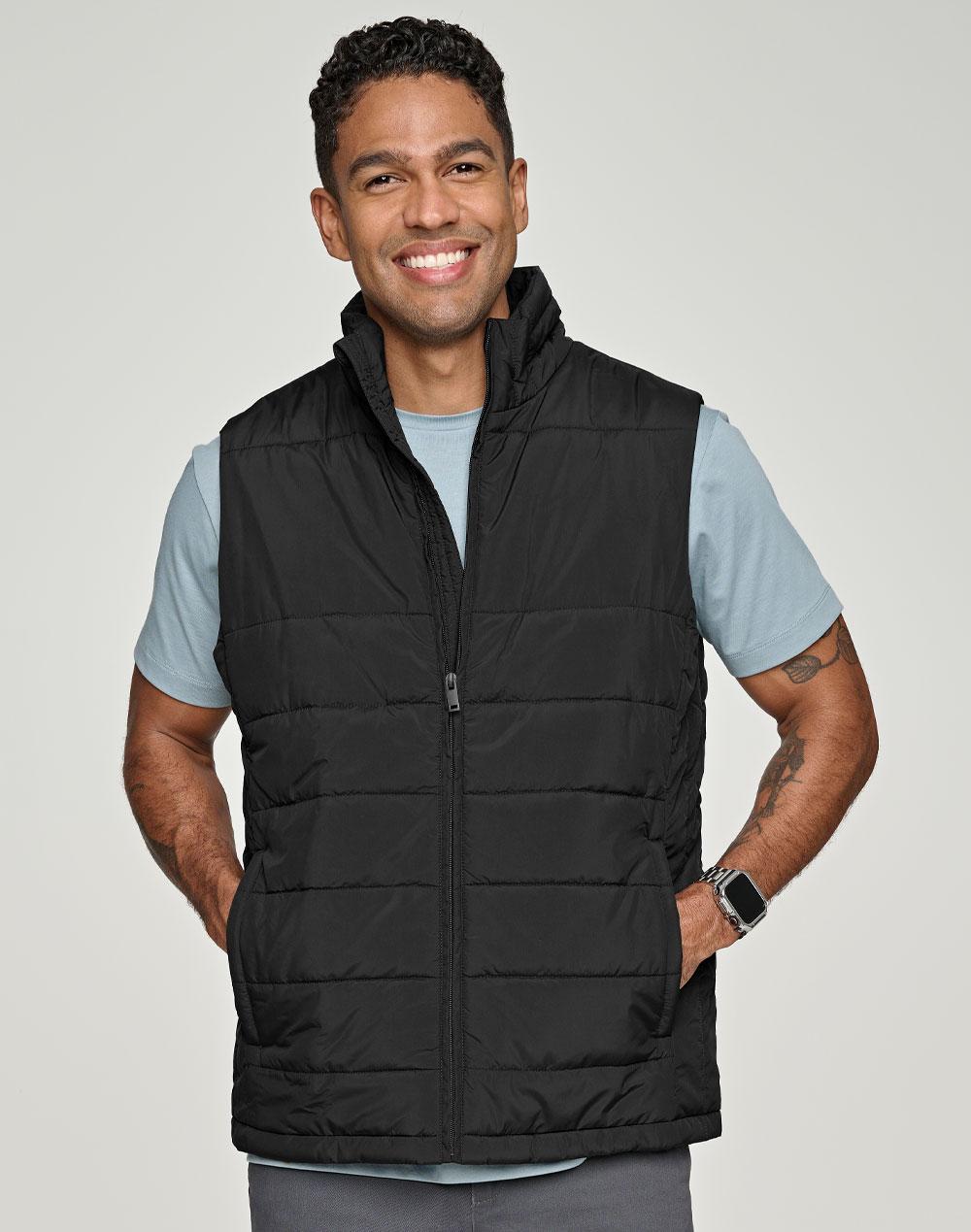 [JK61] Men's Sustainable Insulated Puffer Vest (3D Cut)