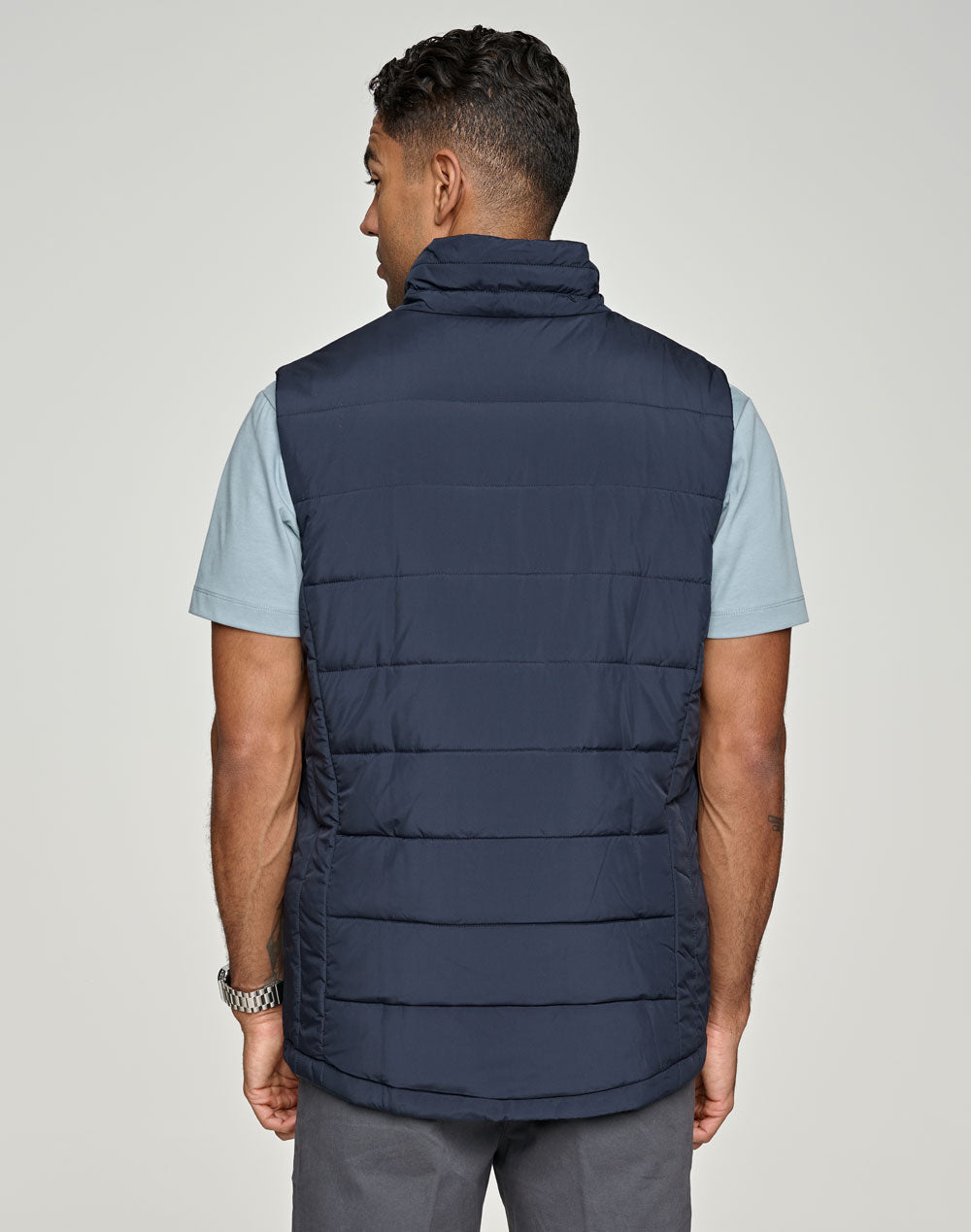 [JK61] Men's Sustainable Insulated Puffer Vest (3D Cut)