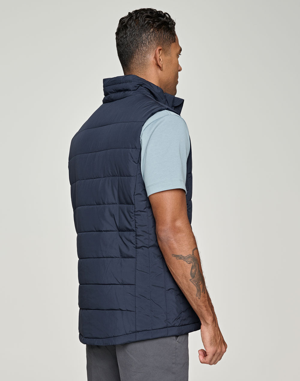 [JK61] Men's Sustainable Insulated Puffer Vest (3D Cut)