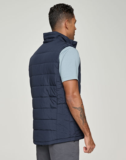 [JK61] Men's Sustainable Insulated Puffer Vest (3D Cut)