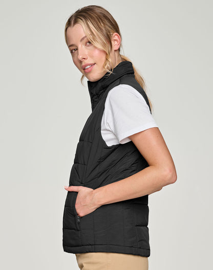 [JK62] Ladies' Sustainable Insulated Puffer Vest (3D Cut)