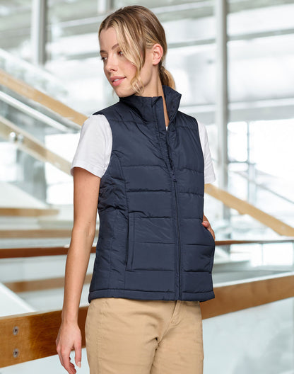 [JK62] Ladies' Sustainable Insulated Puffer Vest (3D Cut)