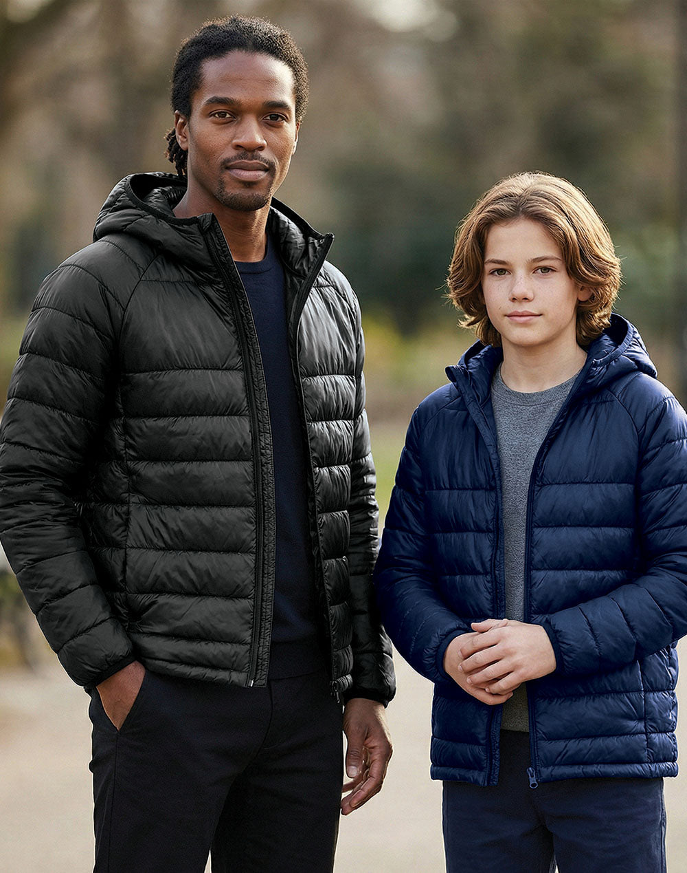 [JK67] Unisex Sustainable Lightweight Hooded Puffer Jacket