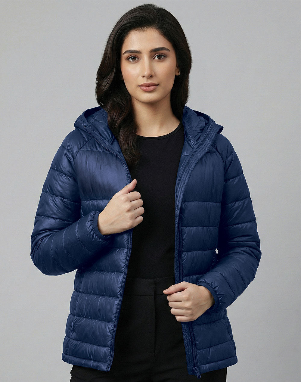 [JK67] Unisex Sustainable Lightweight Hooded Puffer Jacket