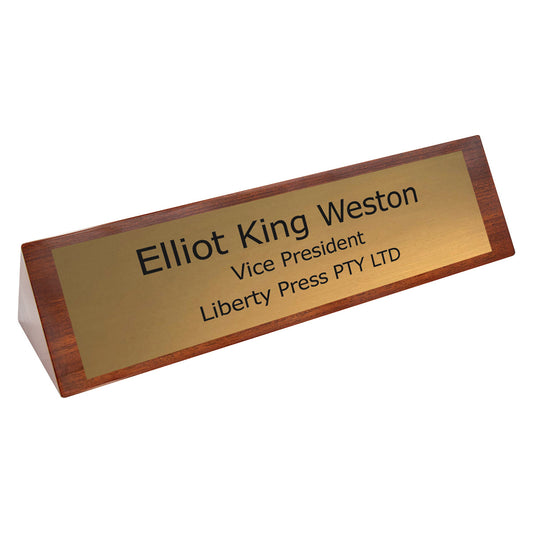Timber Name Bar