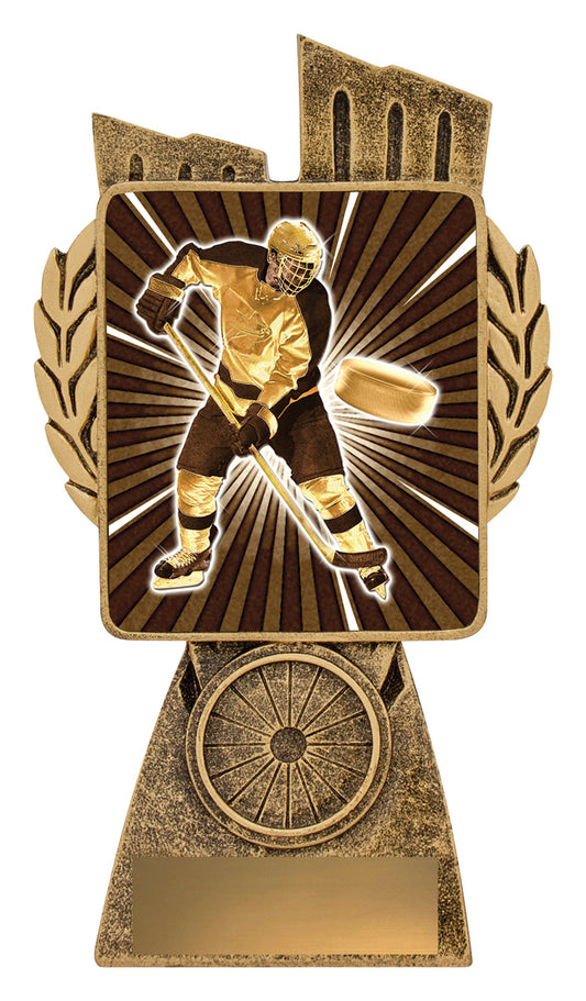 Antique Gold Lynx - Ice Hockey