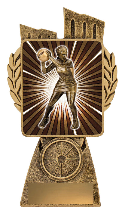 Antique Gold Lynx - Netball Player