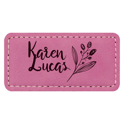 Leatherette Engraved Name Badge