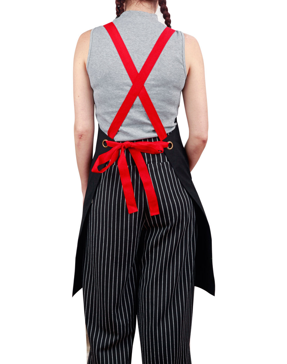 [AP07(M3200)] Canvas Bib Apron