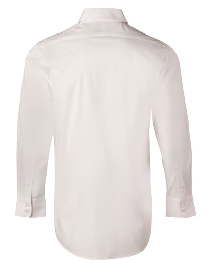 [M7020L] Men's Cotton/Poly Stretch L/S Shirt