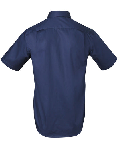 [M7110S] Men's Dobby Striped Taped S/S Shirt