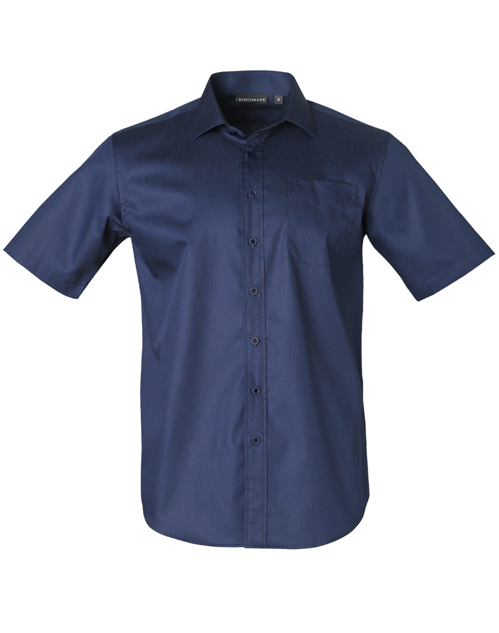 [M7110S] Men's Dobby Striped Taped S/S Shirt