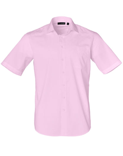 [M7110S] Men's Dobby Striped Taped S/S Shirt