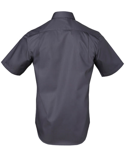 [M7110S] Men's Dobby Striped Taped S/S Shirt