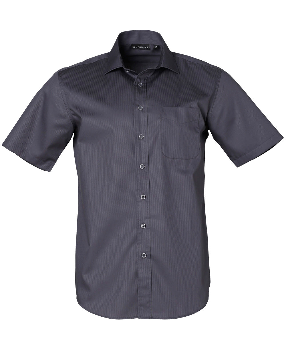 [M7110S] Men's Dobby Striped Taped S/S Shirt