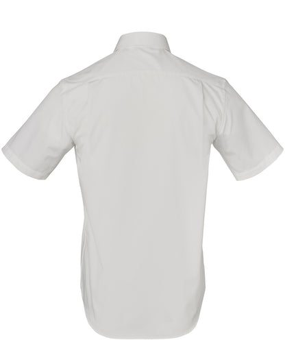 [M7110S] Men's Dobby Striped Taped S/S Shirt