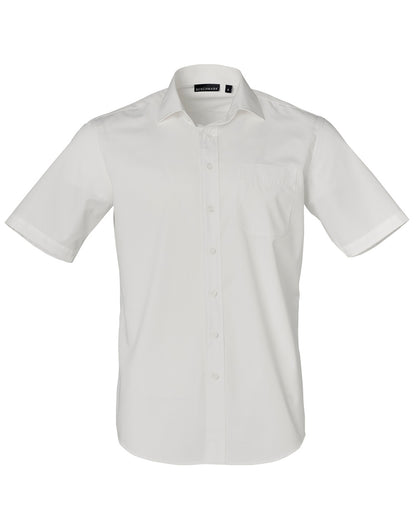 [M7110S] Men's Dobby Striped Taped S/S Shirt