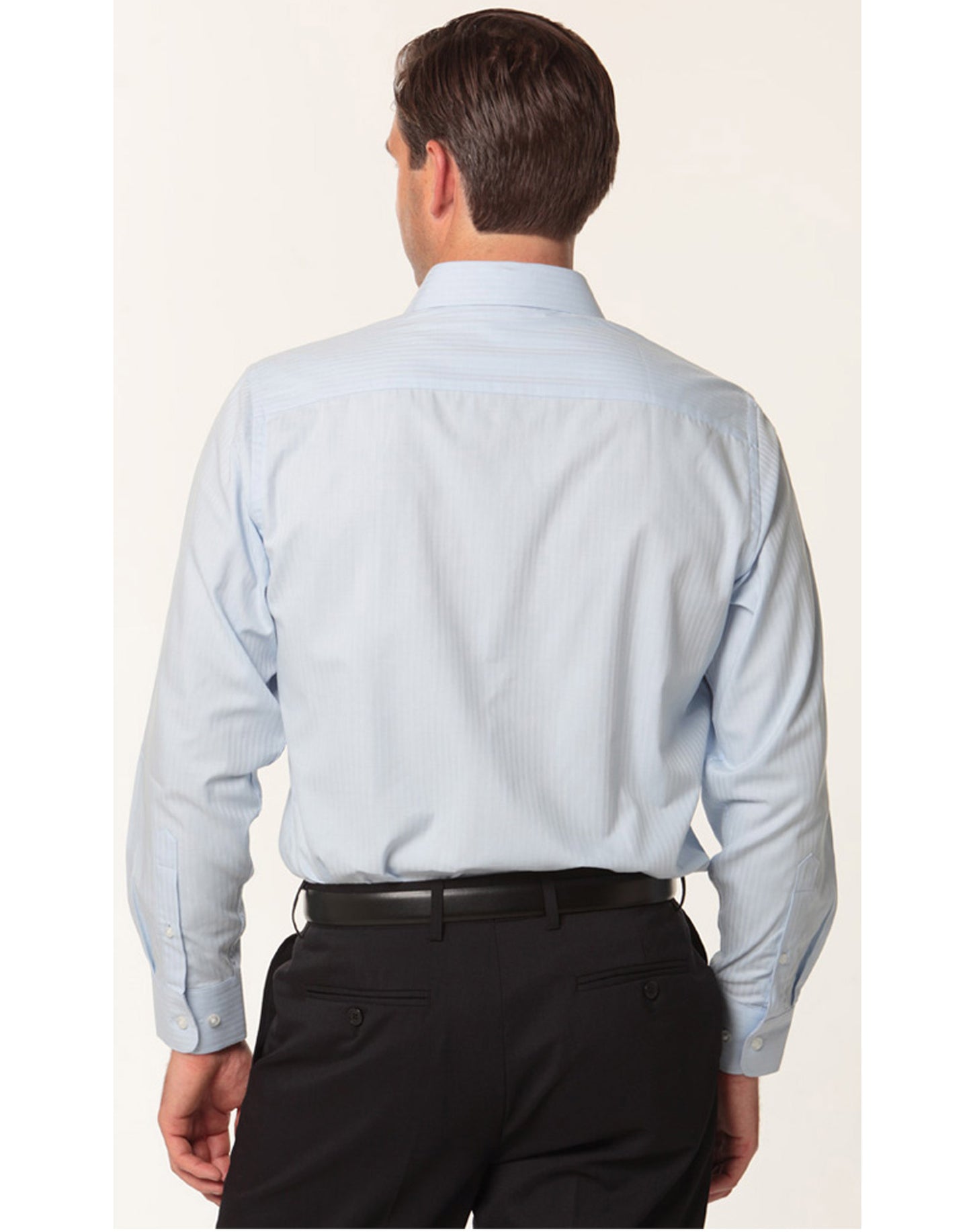 [M7112] Men's Mini Herringbone Long Sleeve Shirt
