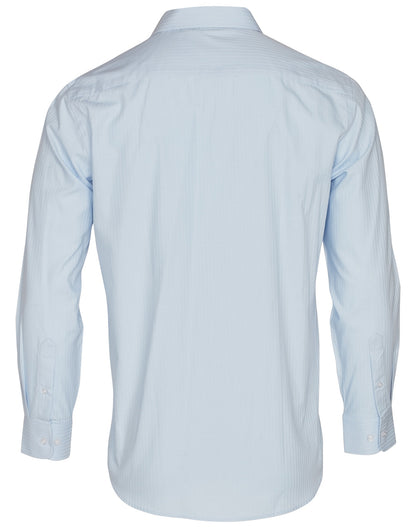 [M7112] Men's Mini Herringbone Long Sleeve Shirt