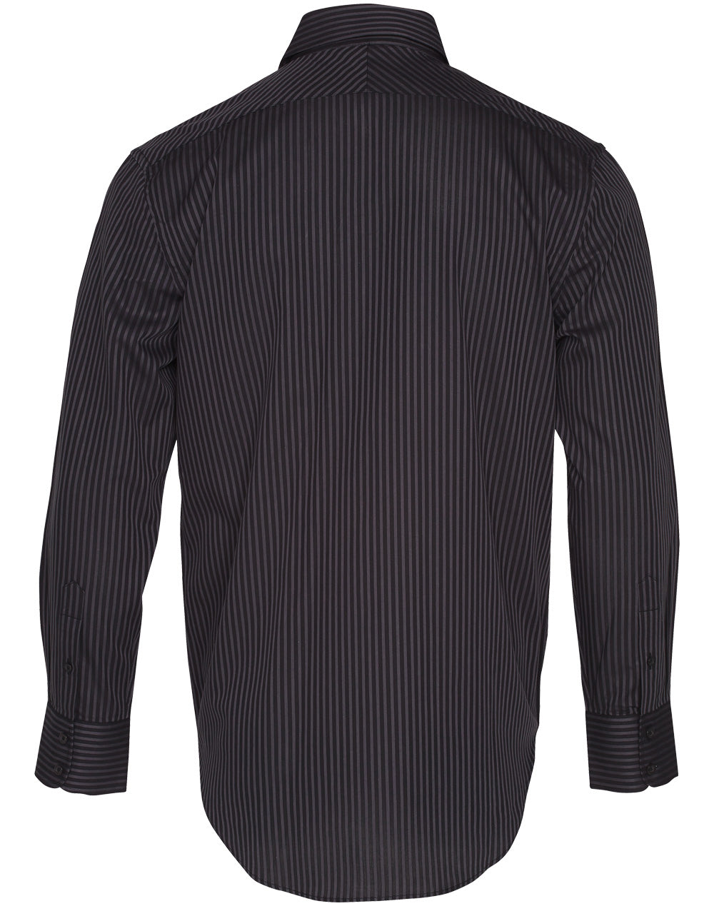 [M7132] Men's Dobby Stripe Long Sleeve Shirt