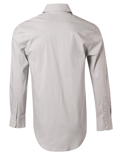 [M7200L] Men's Ticking Stripe L/S Shirt