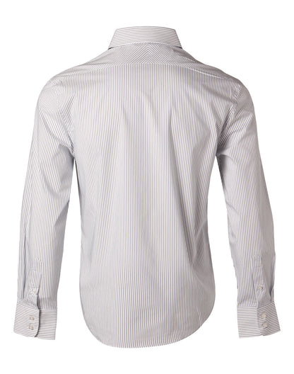 [M7200L] Men's Ticking Stripe L/S Shirt
