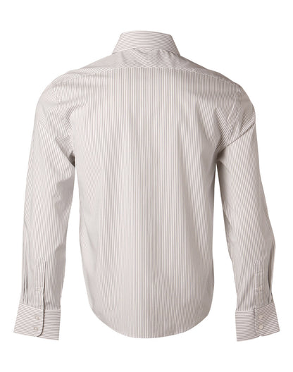 [M7200L] Men's Ticking Stripe L/S Shirt