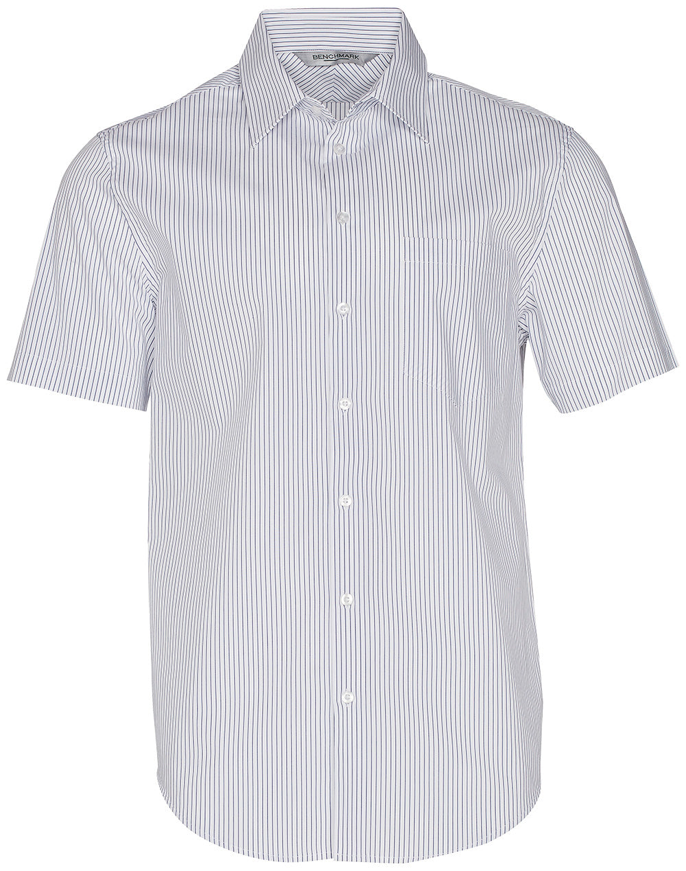 [M7200S] Men's Ticking Stripe S/S Shirt