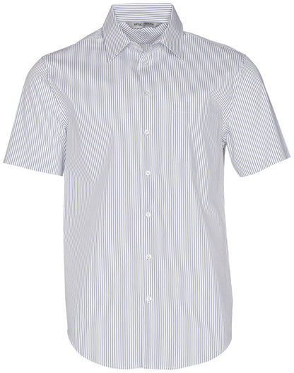 [M7200S] Men's Ticking Stripe S/S Shirt