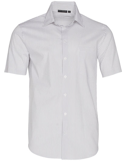 [M7200S] Men's Ticking Stripe S/S Shirt