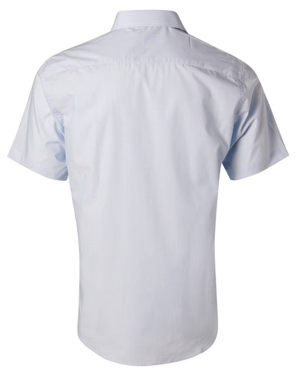 [M7211] Men's Fine Stripe S/S Shirt