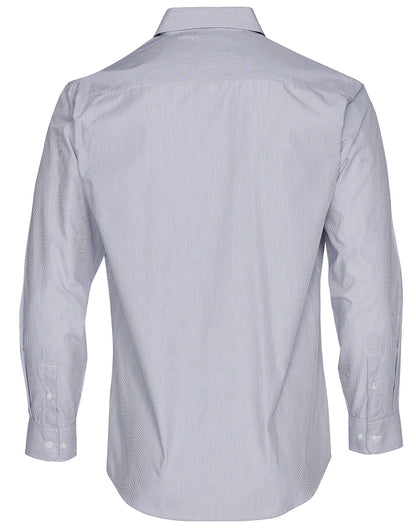 [M7212] Men's Fine Stripe Long Sleeve Shirt