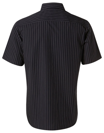 [M7221] Men's Pin Stripe Short Sleeve Shirt