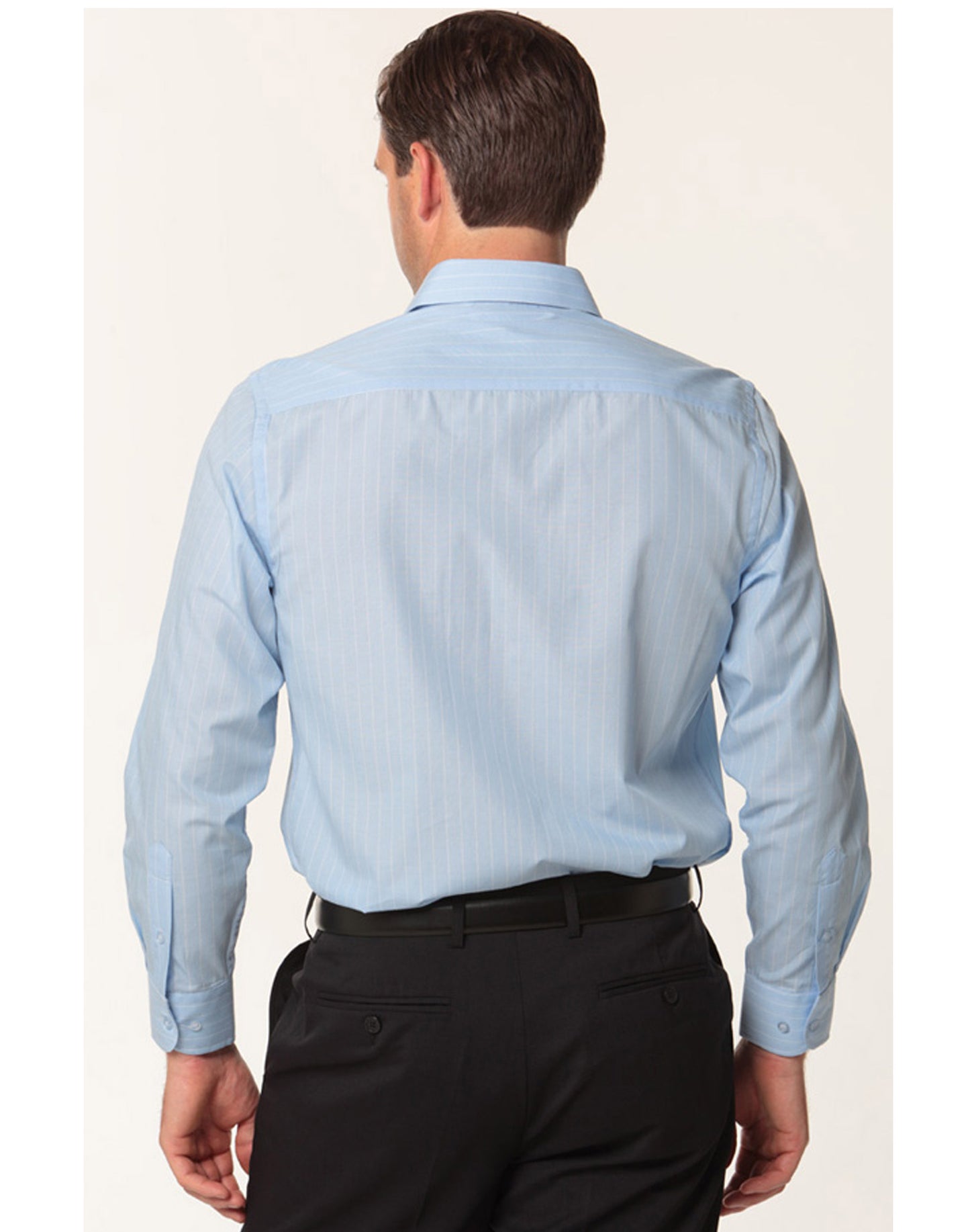 [M7222] Men's Pin Stripe Long Sleeve Shirt