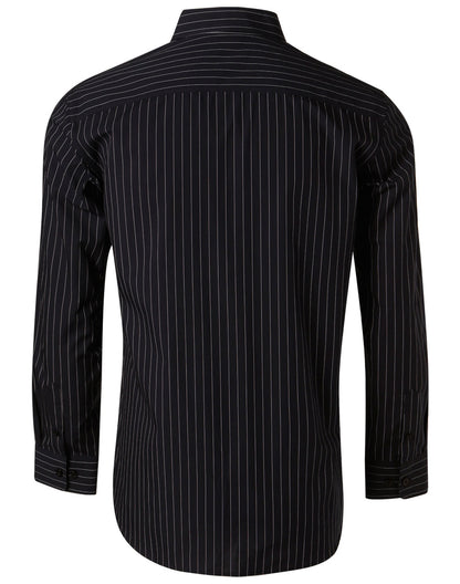 [M7222] Men's Pin Stripe Long Sleeve Shirt