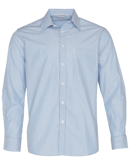 [M7232] Men's Balance Stripe Long Sleeve Shirt