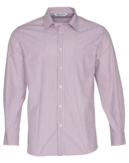 [M7232] Men's Balance Stripe Long Sleeve Shirt