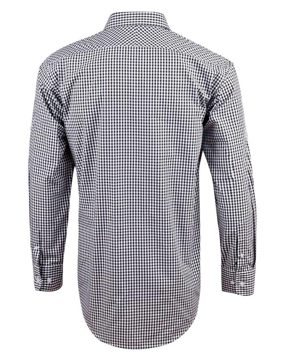 [M7300L] Men's Gingham Check Roll-up L/S Shirt